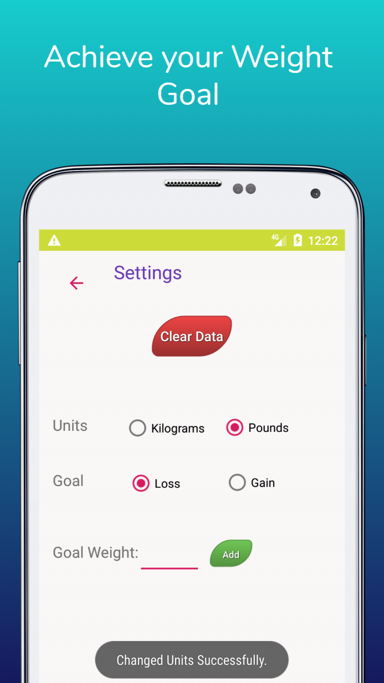 google weight tracker